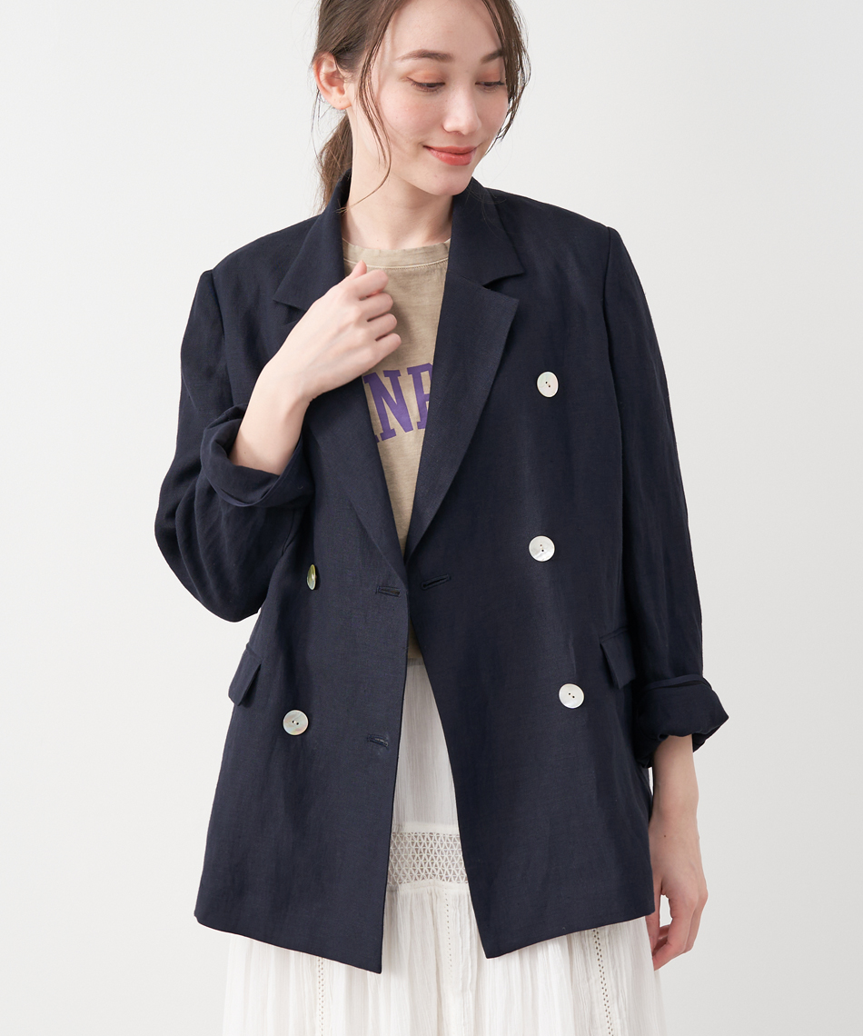 linen double jacket