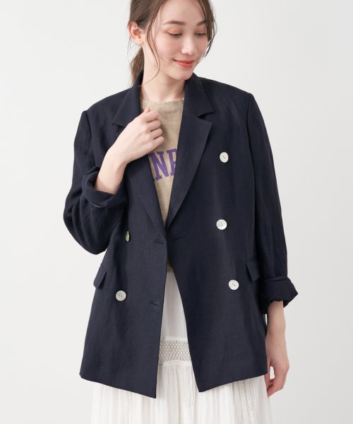 MICA&DEAL(マイカアンドディール)/linen double jacket/img12