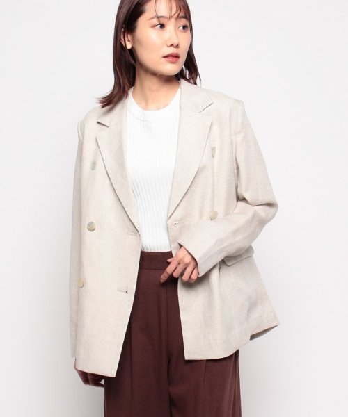 MICA&DEAL(マイカアンドディール)/linen double jacket/img31