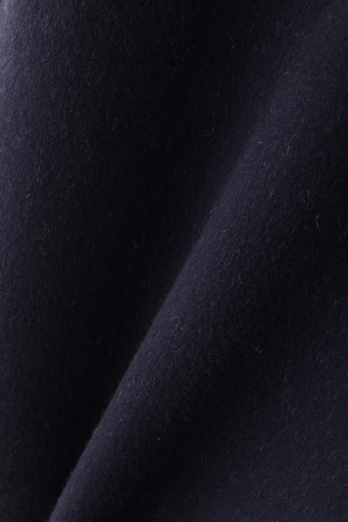 カシミヤ混 2TONE リバーロングコート 