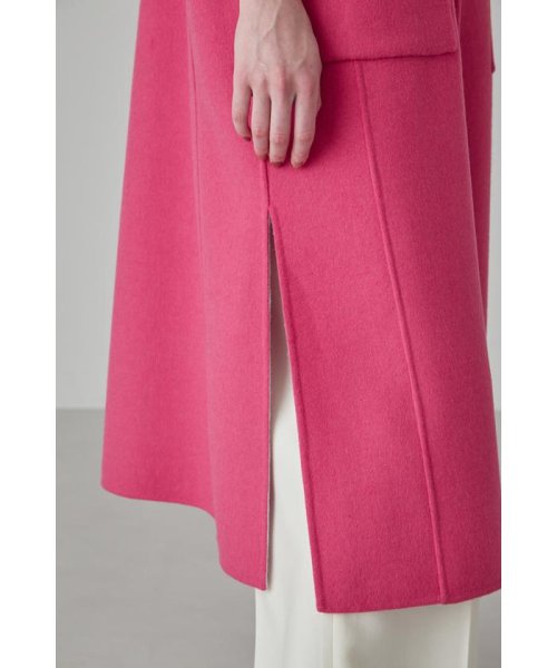 カシミヤ混 2TONE リバージャケットジレ 