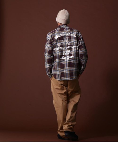 AVIREX(AVIREX)/《COLLECTION》COTTON CHECK EMBROIDERY SHIRT/img02