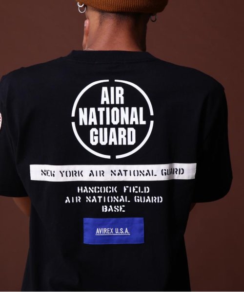 AVIREX(AVIREX)/《COLLECTION》AIR NATIONAL GUARD PATCH T－SHIRT / エアナショナルガード Tシャツ/img10