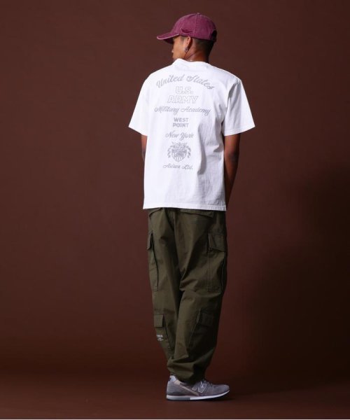 AVIREX(AVIREX)/《COLLECTION》WEST POINT EMBROIDERY FADE WASH T－SHIRT /ウェストポイント エンブロイダリー/img02