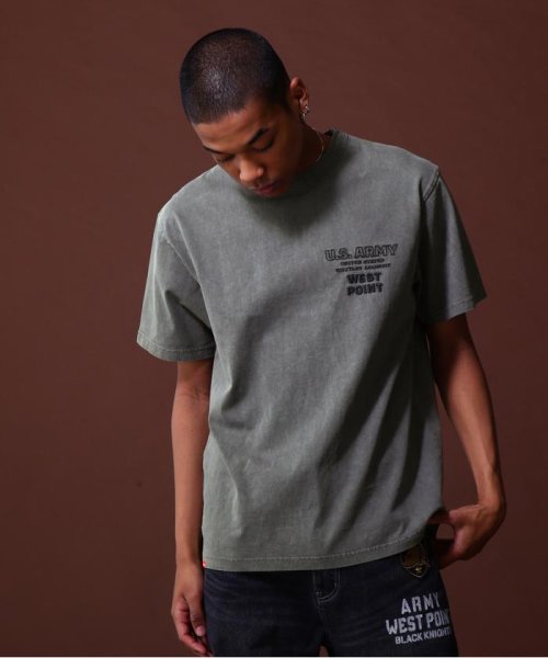 AVIREX(AVIREX)/《COLLECTION》WEST POINT EMBROIDERY FADE WASH T－SHIRT /ウェストポイント エンブロイダリー/img13