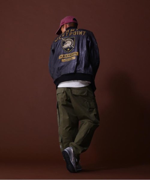 《COLLECTION》AGED LEATHER TYPE MA－1 JACKET WEST POI COLLECTION WEST