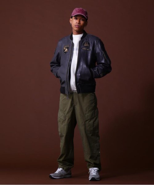 《COLLECTION》AGED LEATHER TYPE MA－1 JACKET WEST POI COLLECTION WEST