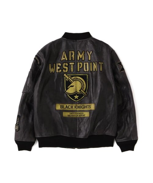 《COLLECTION》AGED LEATHER TYPE MA－1 JACKET WEST POI COLLECTION WEST