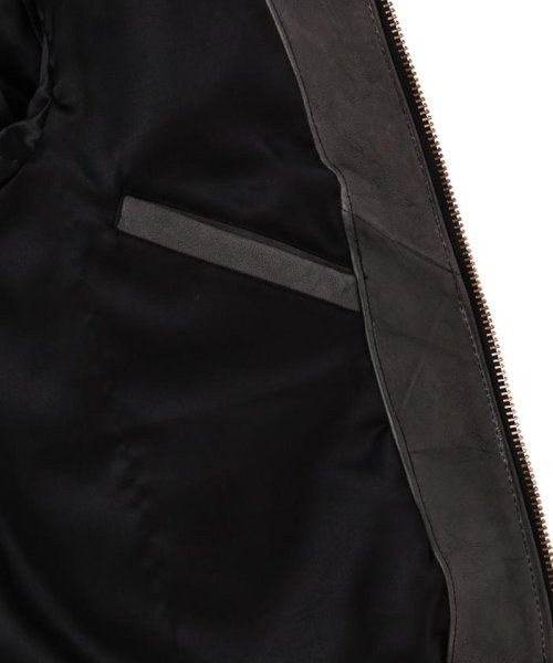 《COLLECTION》AGED LEATHER TYPE MA－1 JACKET WEST POI COLLECTION WEST