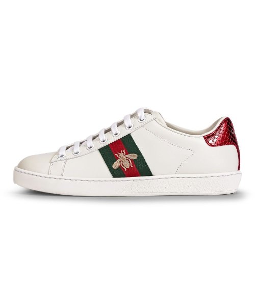 GUCCI(グッチ)/グッチ GUCCI スニーカー レディース エース シューズ 靴 431942 レザー ラグジュアリー ブランド イタリア ランニング スポーツ 白 カジュアル/img01