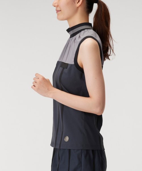 LANVIN SPORT(ランバン スポール)/異素材ハイブリットノースリーブシャツ【アウトレット】/img11