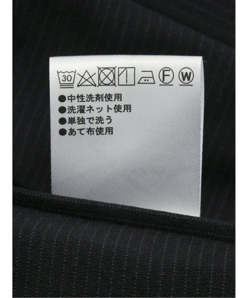 TAKA-Q(タカキュー)/ストレッチウォッシャブル レギュラーフィット 2ボタン2パンツスーツ ストライプ紺 メンズ セットアップ ジャケット ビジネス カジュアル 通勤 仕事/img14