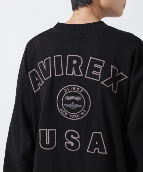 AVIREX(AVIREX)/《直営店限定》L/S VARSITY LOGO T－SHIRT/ バーシティロゴTシャツ/img11