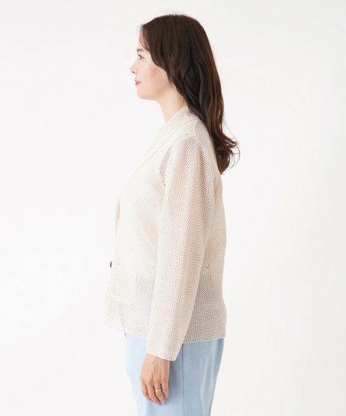 Leilian PLUS HOUSE(レリアンプラスハウス)/メッシュジャケット【Leilian WHITE LABEL】/img05