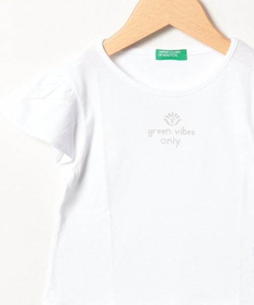 BENETTON (UNITED COLORS OF BENETTON GIRLS)(ユナイテッド　カラーズ　オブ　ベネトン　ガールズ)/キッズフレアスリーブナチュラル半袖Tシャツ・カットソーG/img03