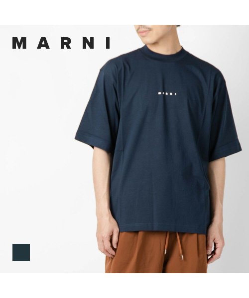 MARNI(マルニ)/マルニ MARNI HUMU0223P1 USCS87 Tシャツ メンズ レディース トップス 半袖 ロゴ カットソー 白 カジュアル クルーネック シンプル /img01