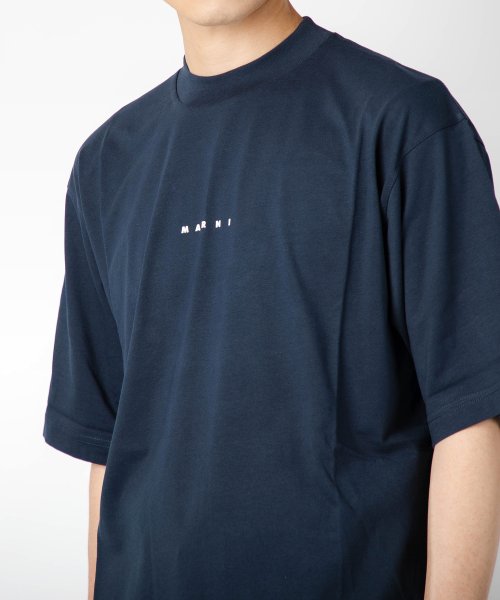 MARNI(マルニ)/マルニ MARNI HUMU0223P1 USCS87 Tシャツ メンズ レディース トップス 半袖 ロゴ カットソー 白 カジュアル クルーネック シンプル /img03