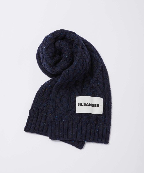 Jil Sander(ジル・サンダー)/ジルサンダー プラス JIL SANDER+ J40TE0007 J14522 マフラー レディース ウール ストール ブランドロゴラベル スカーフ ケーブル /img09