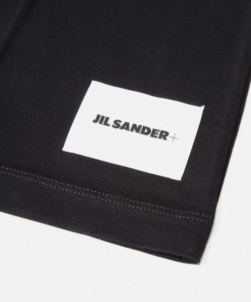 Jil Sander(ジル・サンダー)/ジルサンダー プラス JIL SANDER+ J40GC0001 J45048 Tシャツ メンズ レディース 半袖 ラウンドネック ロゴラベル 黒 白 カジュア/img11