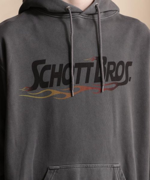 Schott(ショット)/HOODED SWEAT FIRE SCRIPT/ファイアスクリプト パーカー/img04