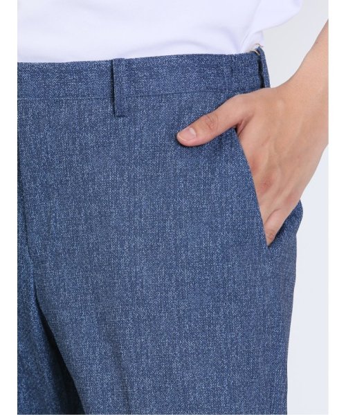 TAKA-Q(タカキュー)/TechDenim スリムフィット ノータックパンツ 青(セットアップ可能) メンズ パンツ ボトム ストレッチ カジュアル ビジネス 通勤 仕事/img07