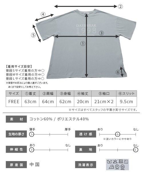 reca(レカ)/フチドリロゴ刺繍ビッグTシャツ(day252667) /img16