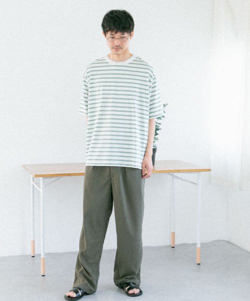 URBAN RESEARCH DOORS(アーバンリサーチドアーズ)/FORK&SPOON　ラダーボーダーTシャツ/img16