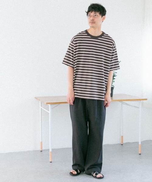 URBAN RESEARCH DOORS(アーバンリサーチドアーズ)/FORK&SPOON　ラダーボーダーTシャツ/img28