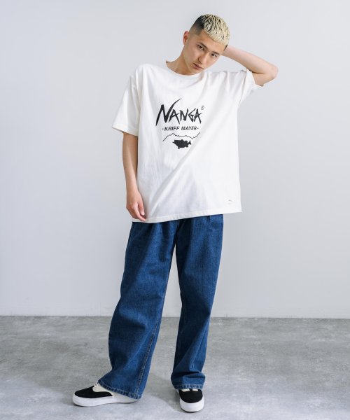 Rocky Monroe(ロッキーモンロー)/NANGA ナンガ Tシャツ 半袖 メンズ レディース コラボ オーバーサイズ ビッグシルエット ルーズ ワイド ゆったり バス フィッシング クルーネック リ/img03