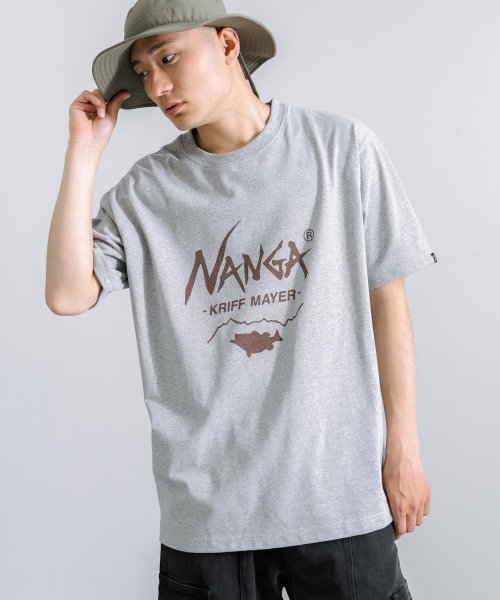 Rocky Monroe(ロッキーモンロー)/NANGA ナンガ Tシャツ 半袖 メンズ レディース コラボ オーバーサイズ ビッグシルエット ルーズ ワイド ゆったり バス フィッシング クルーネック リ/img11