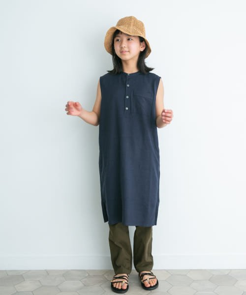 URBAN RESEARCH DOORS（Kids）(アーバンリサーチドアーズ（キッズ）)/『WEB/一部店舗限定』リネンレーヨンノースリーブワンピース(KIDS)/img07