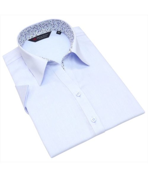 TOKYO SHIRTS(TOKYO SHIRTS)/形態安定 スキッパー衿 半袖 レディースシャツ/img01