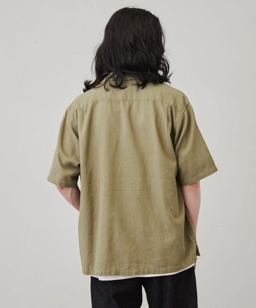 coen(coen)/ハニカムオープンカラーシャツ/img06