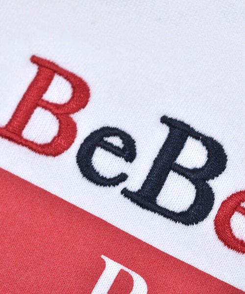 BeBe(ベベ)/トリコロールカラーライン入りロゴTシャツ(90~150cm)/img09