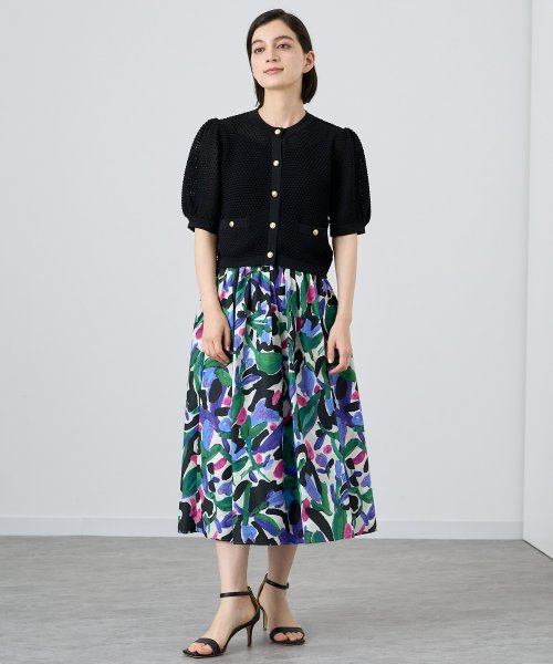 セール】アートフラワープリントダブルタック スカート(505339233  