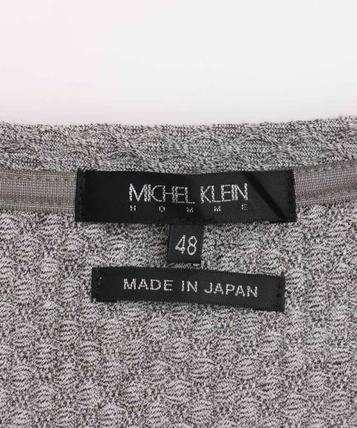 MICHEL KLEIN HOMME(ミッシェルクランオム)/《日本製》幾何柄ジャガードカットソー/img15