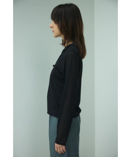 BLACK BY MOUSSY(ブラックバイマウジー)/china mesh cardigan/img04