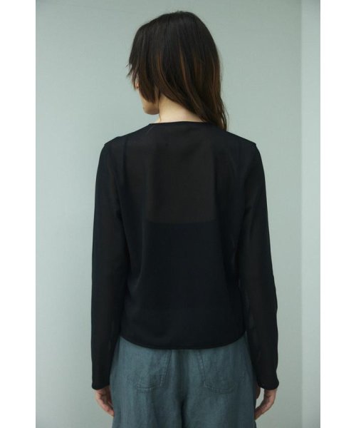 BLACK BY MOUSSY(ブラックバイマウジー)/china mesh cardigan/img05