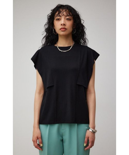 AZUL by moussy(アズールバイマウジー)/PANEL SLEEVE CUT TOPS/img13