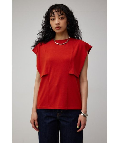 AZUL by moussy(アズールバイマウジー)/PANEL SLEEVE CUT TOPS/img31