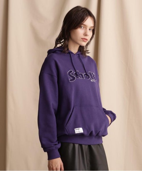 Schott(ショット)/HOODED SWEAT SHENEEL LOGO /シニールロゴ パーカー/img13