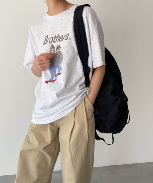 CANAL JEAN(キャナルジーン)/El mar(エルマール)"Brothers"半袖Tシャツ/img01