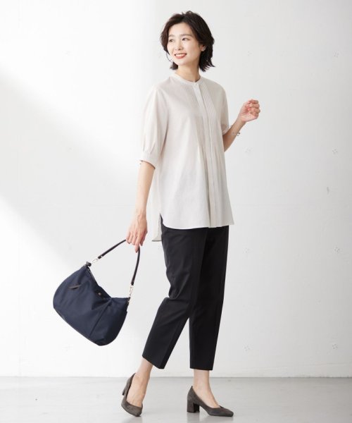 J.PRESS LADIES（LARGE SIZE）(J．プレス　レディス（大きいサイズ）)/【WEB限定カラーあり・セットアップ対応・洗える・撥水・防汚】コットンFITTYシャーク テーパード パンツ/img23