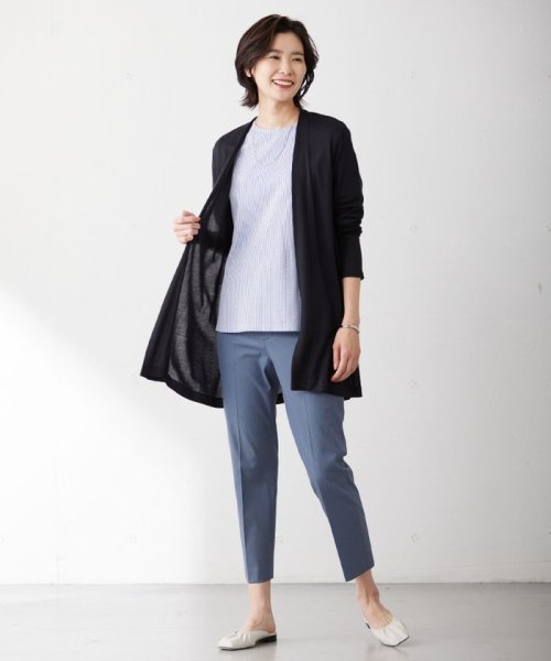 J.PRESS LADIES（LARGE SIZE）(J．プレス　レディス（大きいサイズ）)/【WEB限定カラーあり・セットアップ対応・洗える・撥水・防汚】コットンFITTYシャーク テーパード パンツ/img41