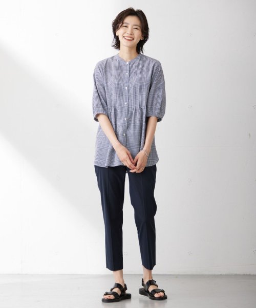 J.PRESS LADIES（LARGE SIZE）(J．プレス　レディス（大きいサイズ）)/【WEB限定カラーあり・セットアップ対応・洗える・撥水・防汚】コットンFITTYシャーク テーパード パンツ/img43