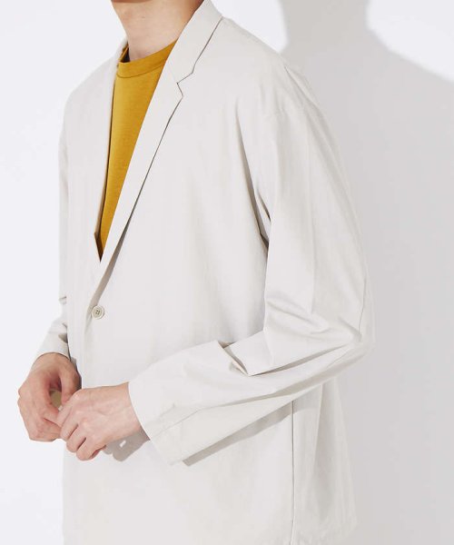 【セットアップ対応】接触冷感＆4WAYストレッチ ナイロン イージージャケット モデル：H186 B86 W72 H89