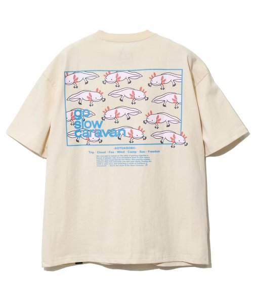 go slow caravan(ゴースローキャラバン)/391916 USA/C gsc スクエアLOGOバックプリントゆったりTEE/img11