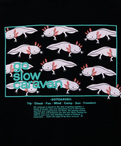 go slow caravan(ゴースローキャラバン)/391916 USA/C gsc スクエアLOGOバックプリントゆったりTEE/img15