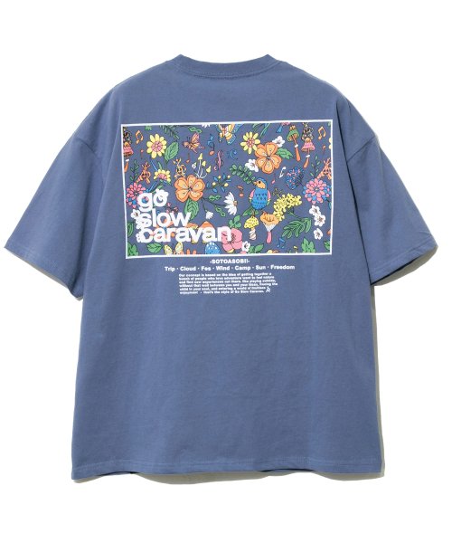 go slow caravan(ゴースローキャラバン)/391916 USA/C gsc スクエアLOGOバックプリントゆったりTEE/img20