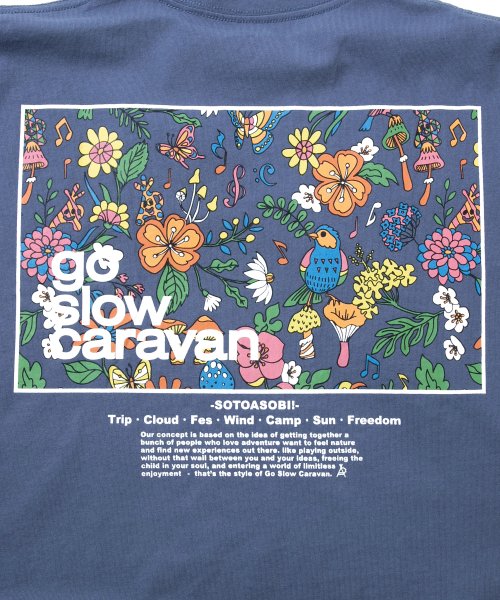 go slow caravan(ゴースローキャラバン)/391916 USA/C gsc スクエアLOGOバックプリントゆったりTEE/img21